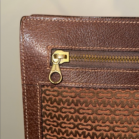 Mark cross vintage monogram canvas Leather Men's portfolio Bag - Picture 6 of 16